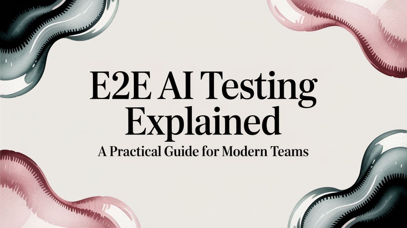E2E AI Testing Explained A Practical Guide for Modern Teams
