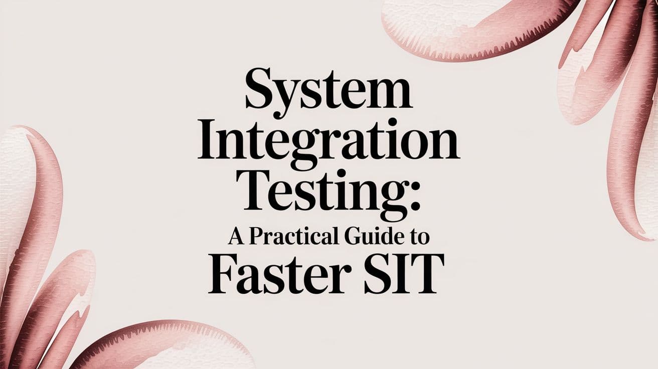 System Integration Testing: A Practical Guide to Faster SIT