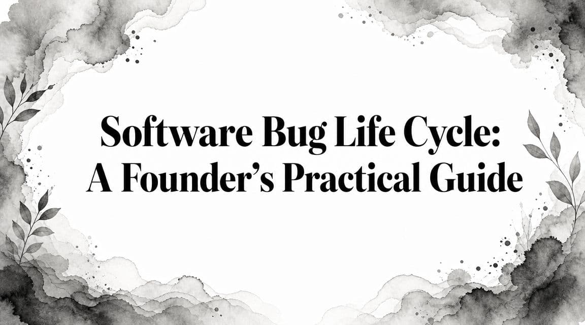 Software Bug Life Cycle: A Founder's Practical Guide