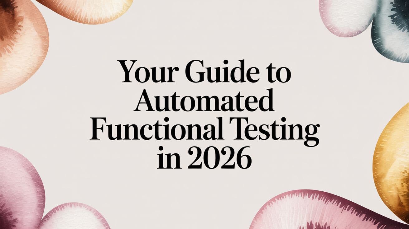 Your Guide to Automated Functional Testing in 2026