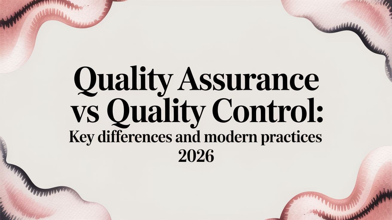 Quality assurance vs quality control: Key Differences and Modern Practices 2026
