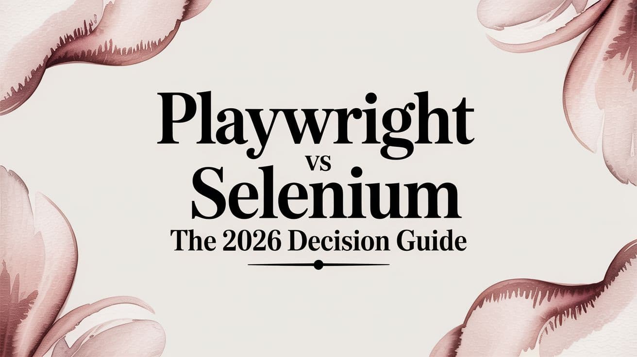 Playwright vs Selenium: The 2026 Decision Guide
