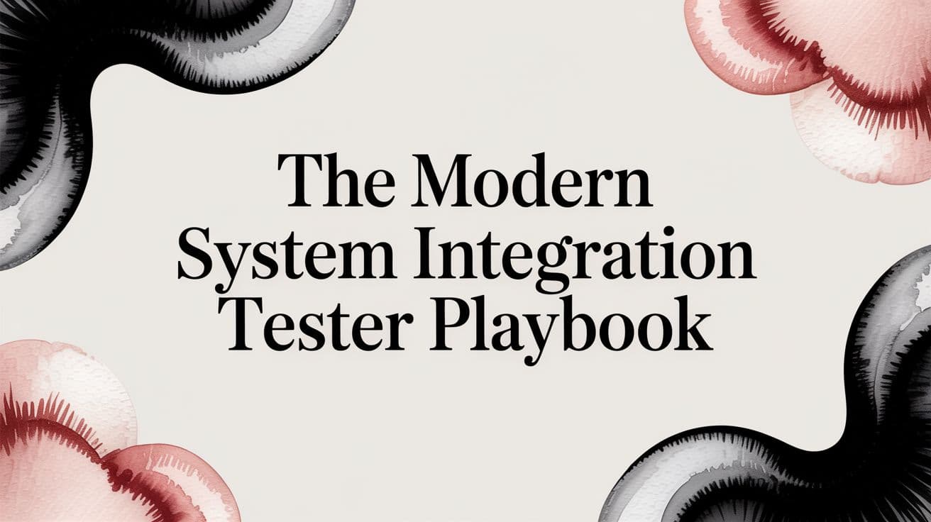 The Modern System Integration Tester Playbook