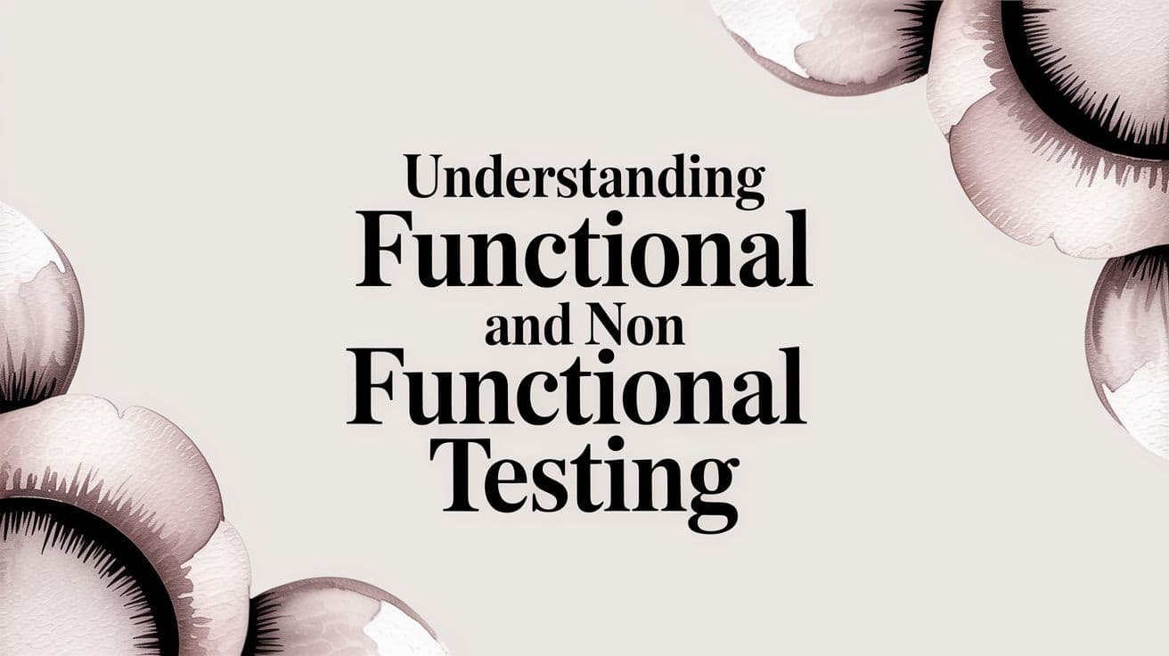 Understanding Functional And Non Functional Testing