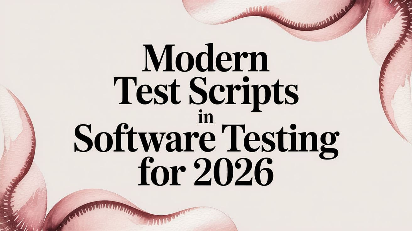 Modern Test Scripts in Software Testing for 2026