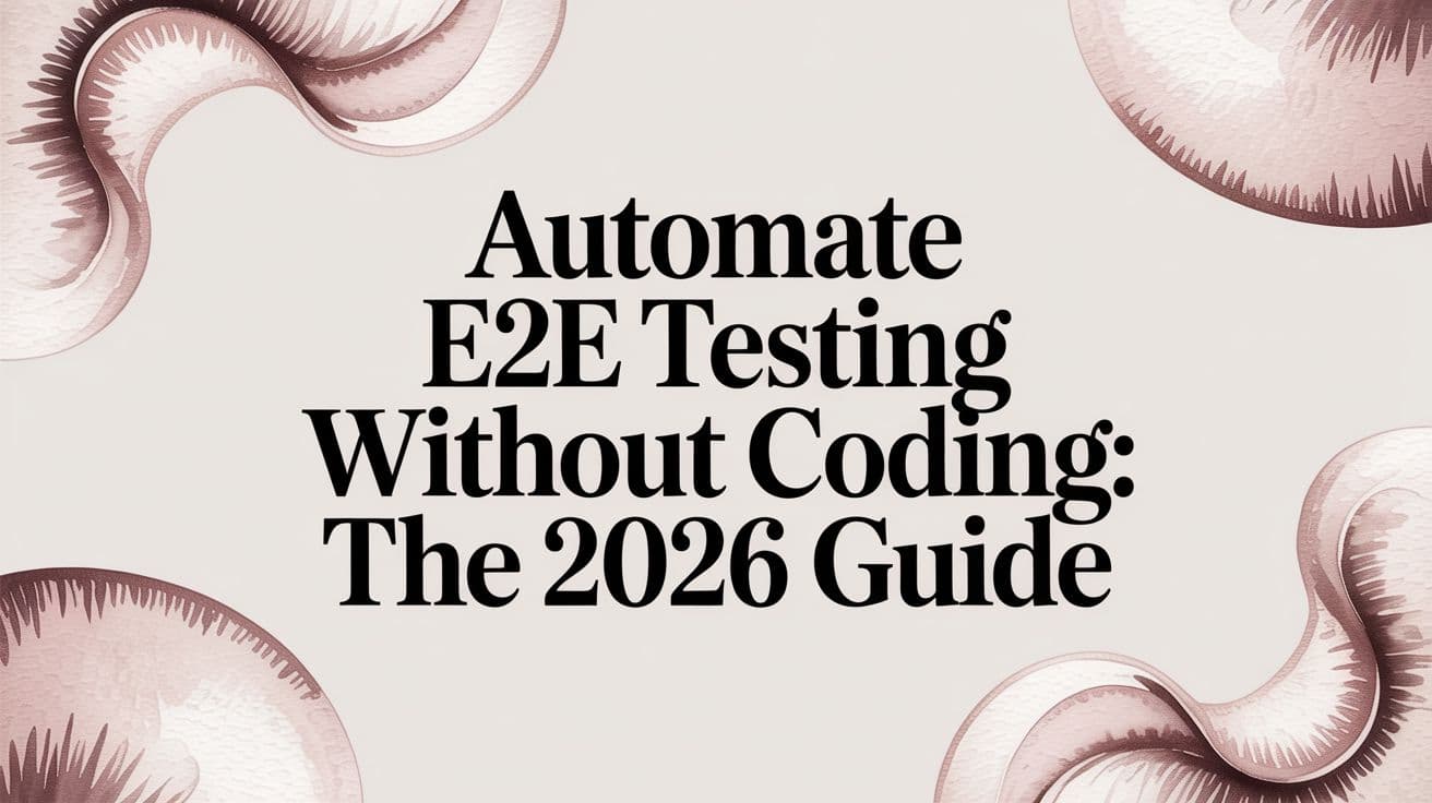 Automate E2E Testing Without Coding: The 2026 Guide