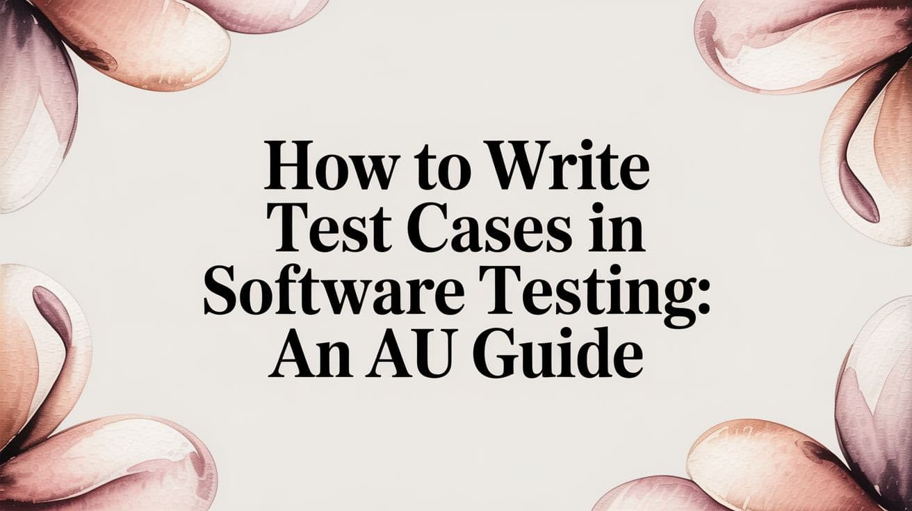 How to Write Test Cases in Software Testing: An AU Guide