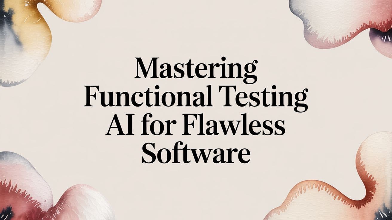 Mastering Functional Testing AI for Flawless Software