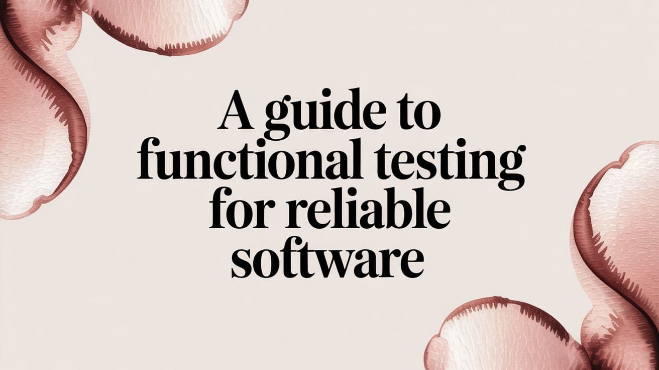 A Guide to Functional Testing for Reliable Software