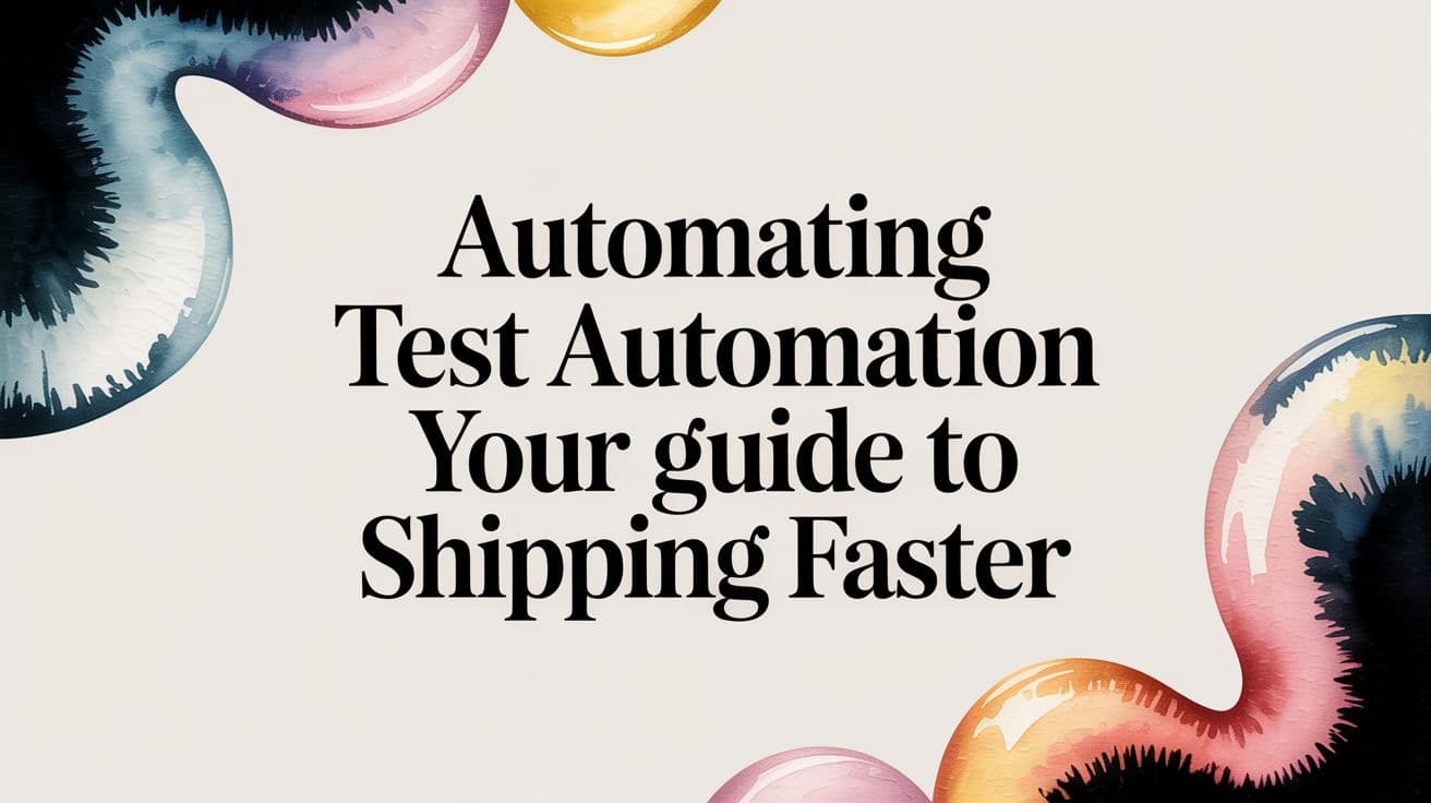 Automating Test Automation Your Guide to Shipping Faster