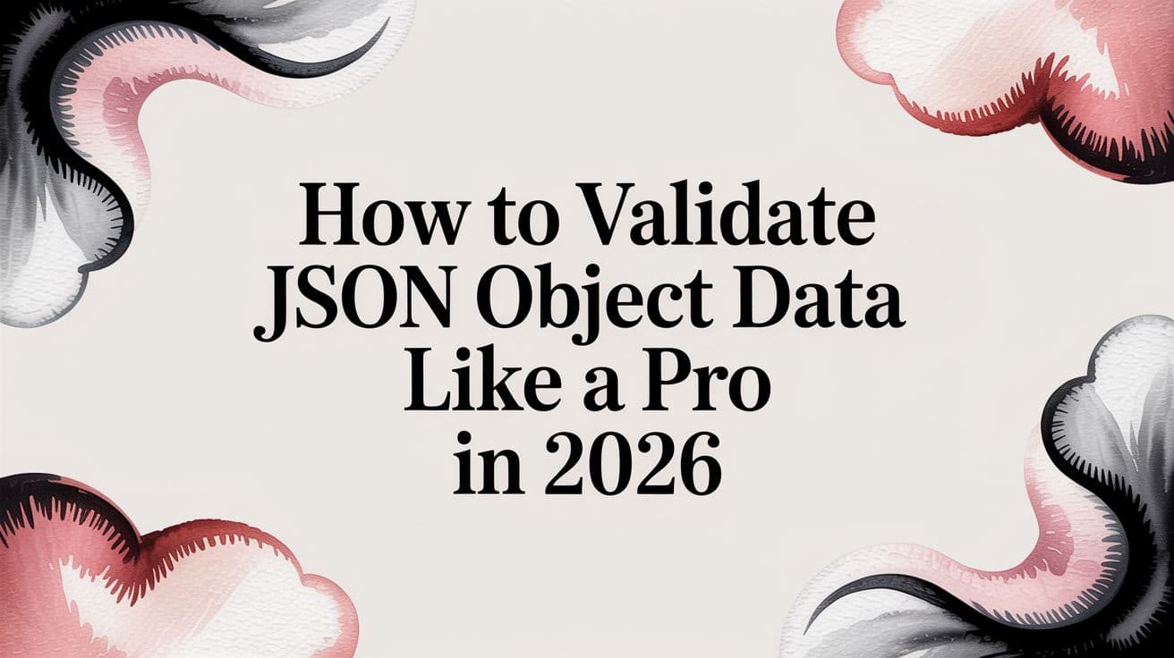 How to Validate JSON Object Data Like a Pro in 2026